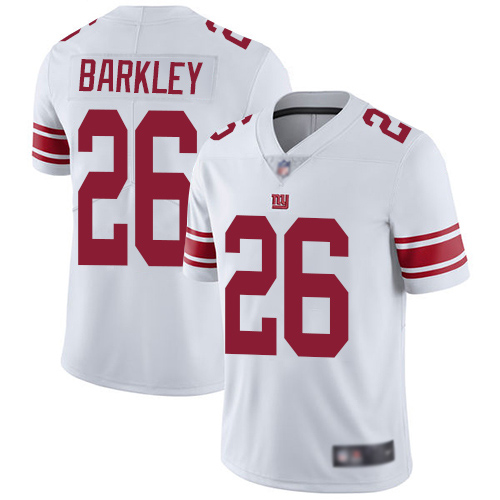 Men New York Giants #26 Saquon Barkley White Vapor Untouchable Limited Player Football NFL Jersey